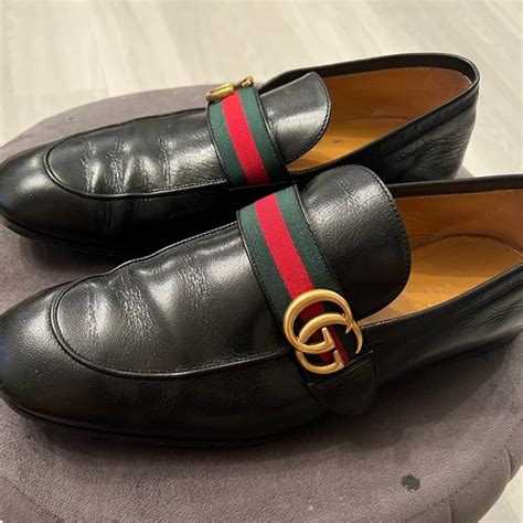 gucci gg webbed trim loafers|Gucci g loafers.